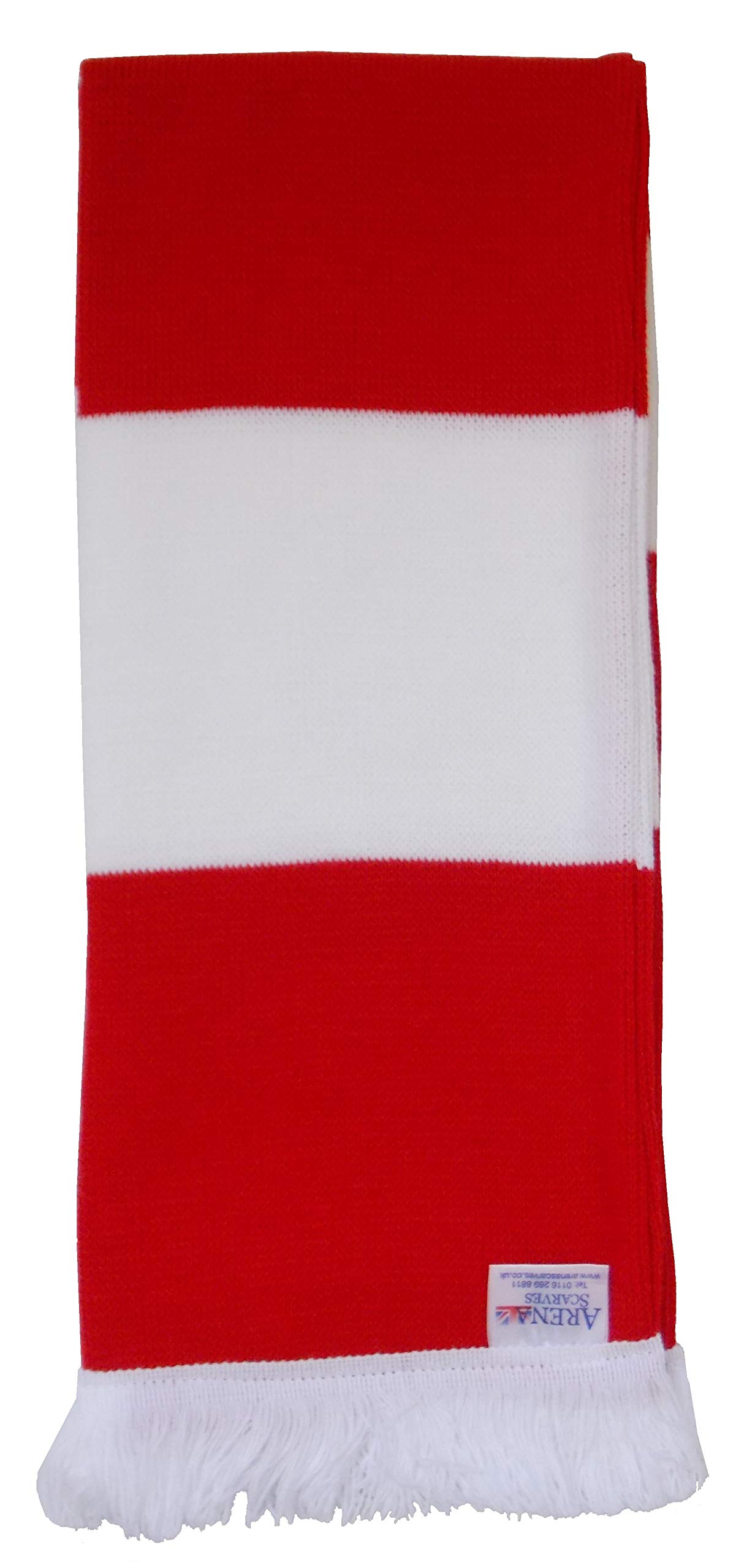 Southampton Fans Red and White Traditional Bar Scarf, Red, White - Image 3