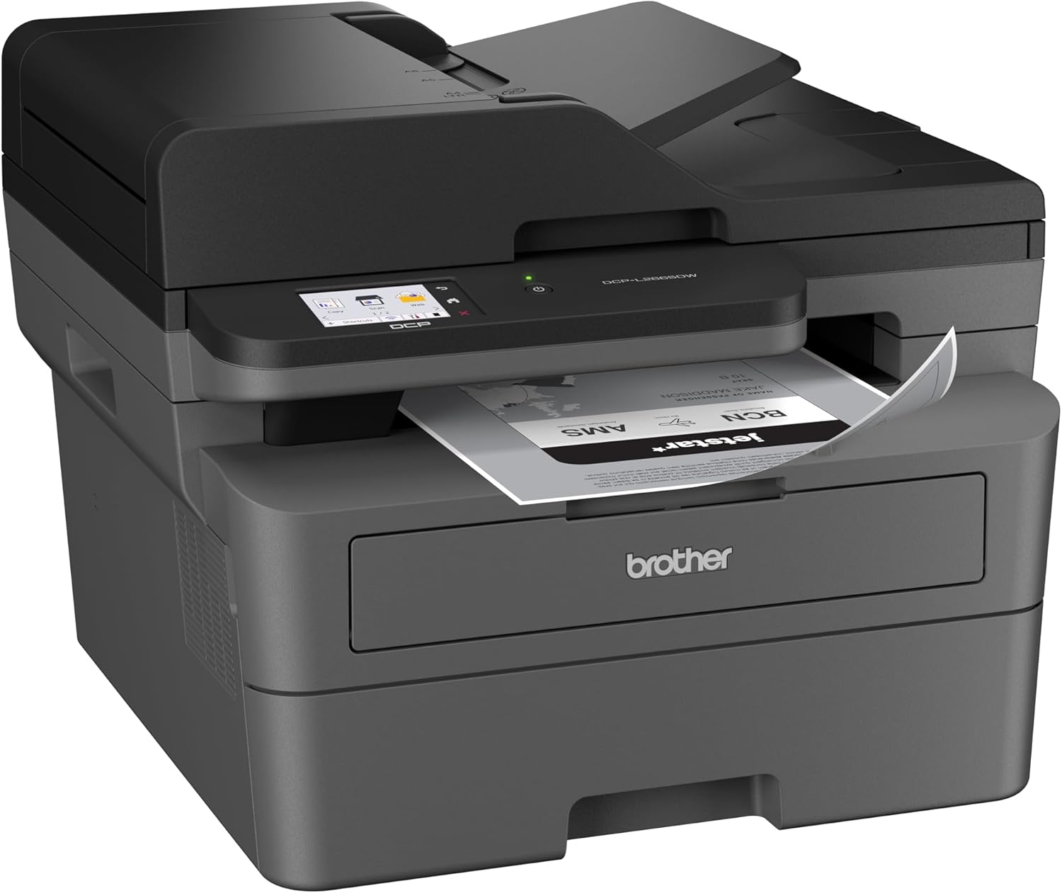 Brother DCP-L2665DW printing a document