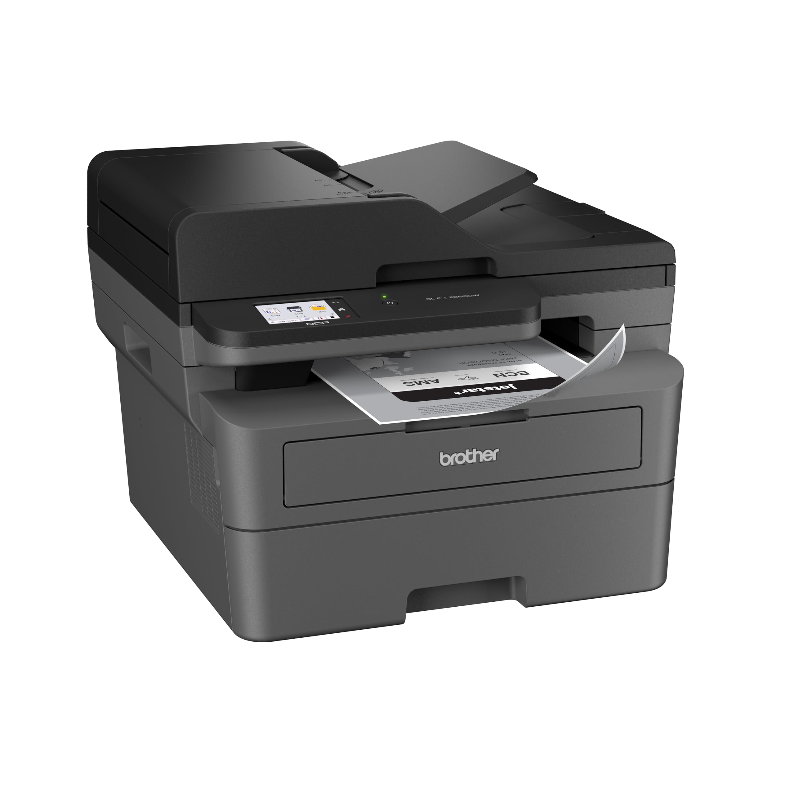 Brother DCP-L2665DW 3-in-1 Monolaser-Multifunktionsgerät Schwarz/Weiß mit USB WLAN & LAN, Automatischer Duplexdruck, Exklusiv bei Amazon