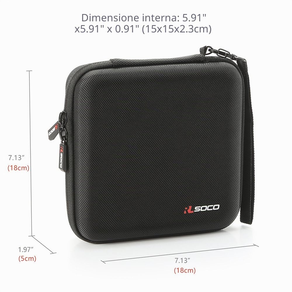 RLSOCO Unità CD/DVD Esterno Custodia per ASUS/ASUS ZenDrive/HP/Hitachi-LG/VERBATIM Slimline/DELL DW316/Apple USB SuperDrive Masterizzatore Esterno (Solo custodia)
