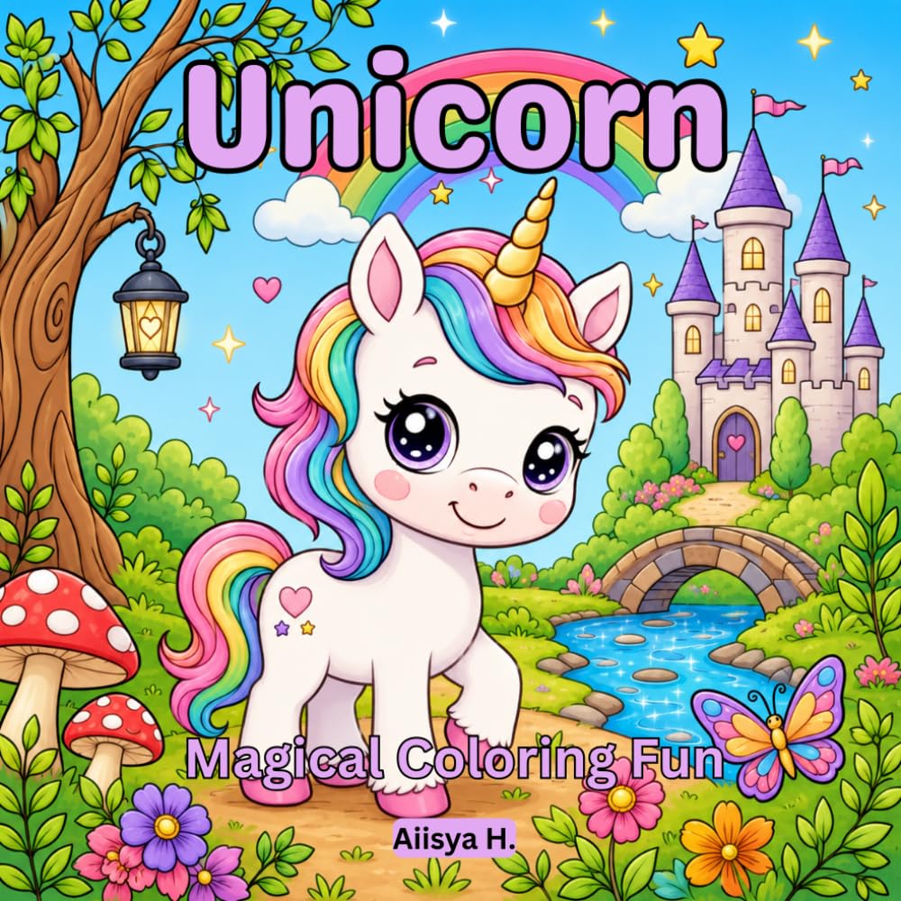 Unicorn Magical Coloring Fun: Fun and enchanting unicorn coloring pages for kids