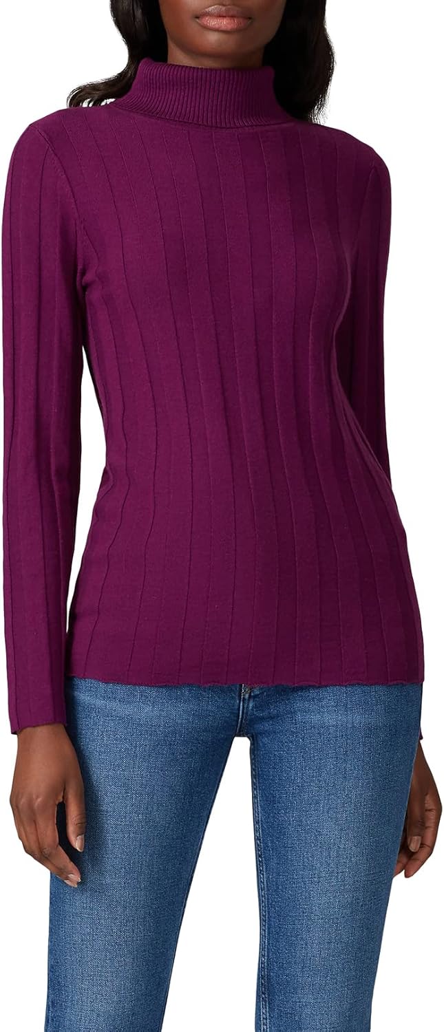Rent The Runway Pre-Loved Purple Ribbed Turtleneck - Image 3