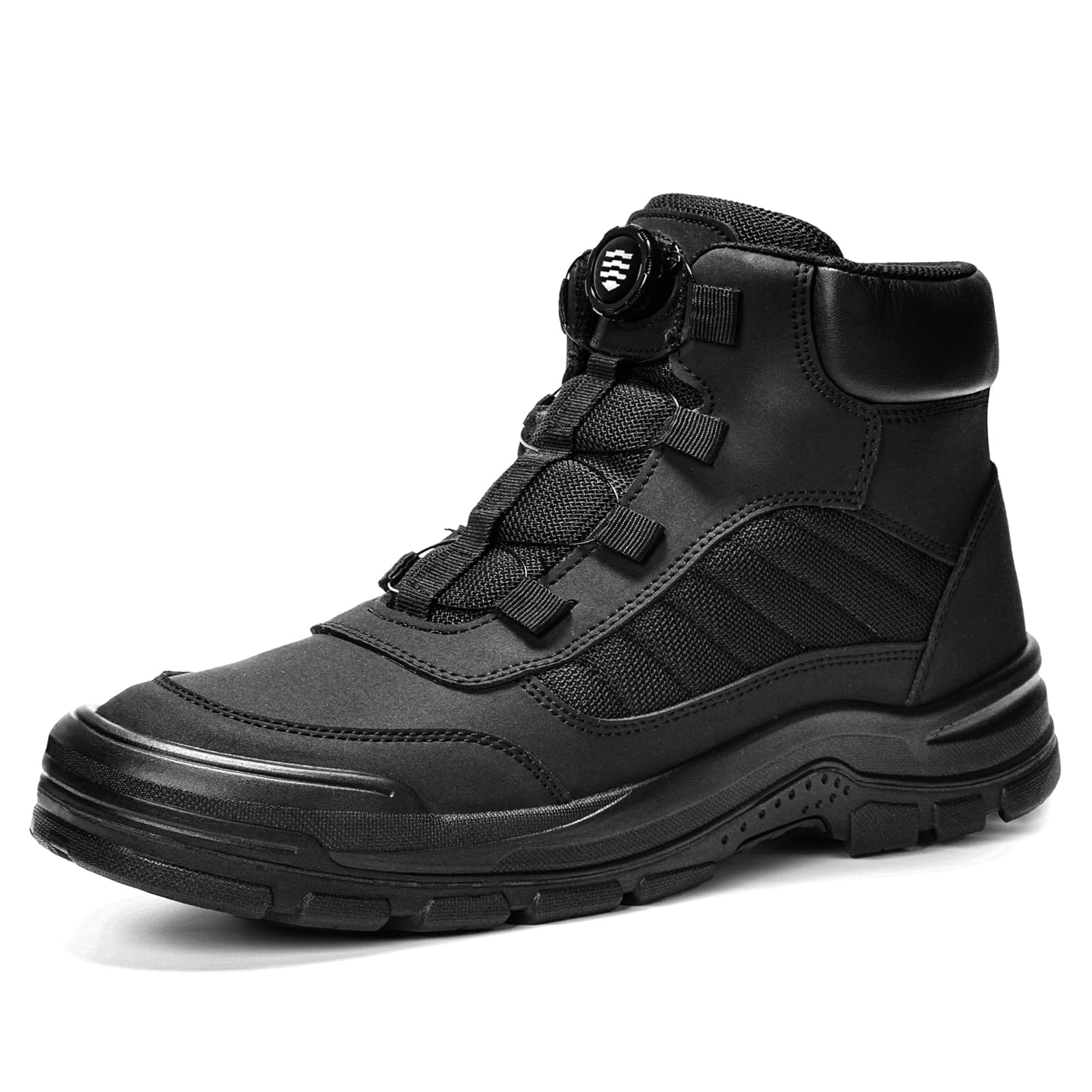 ANGRYRAM Sicherheitsstiefel Herren Damen Leicht Sicherheitsschuhe Arbeitsschuhe rutschfest Durchtrittsicher mit Drehverschluss