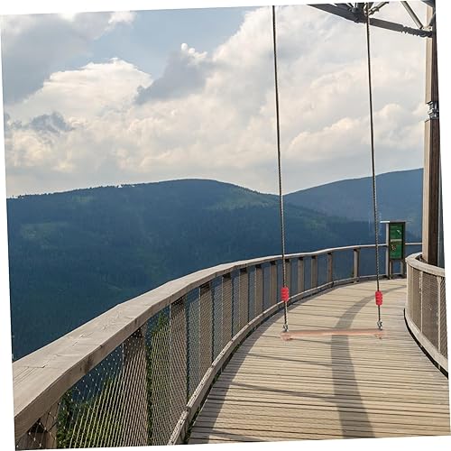 Miniatura 5 de Toyvian 1pc Wooden Swing Hanging Swing Hanging Tree Swing Wooden Tree Swing Seats Replacement Outdoor Swing with Rope Tree Rope Swing Toddler