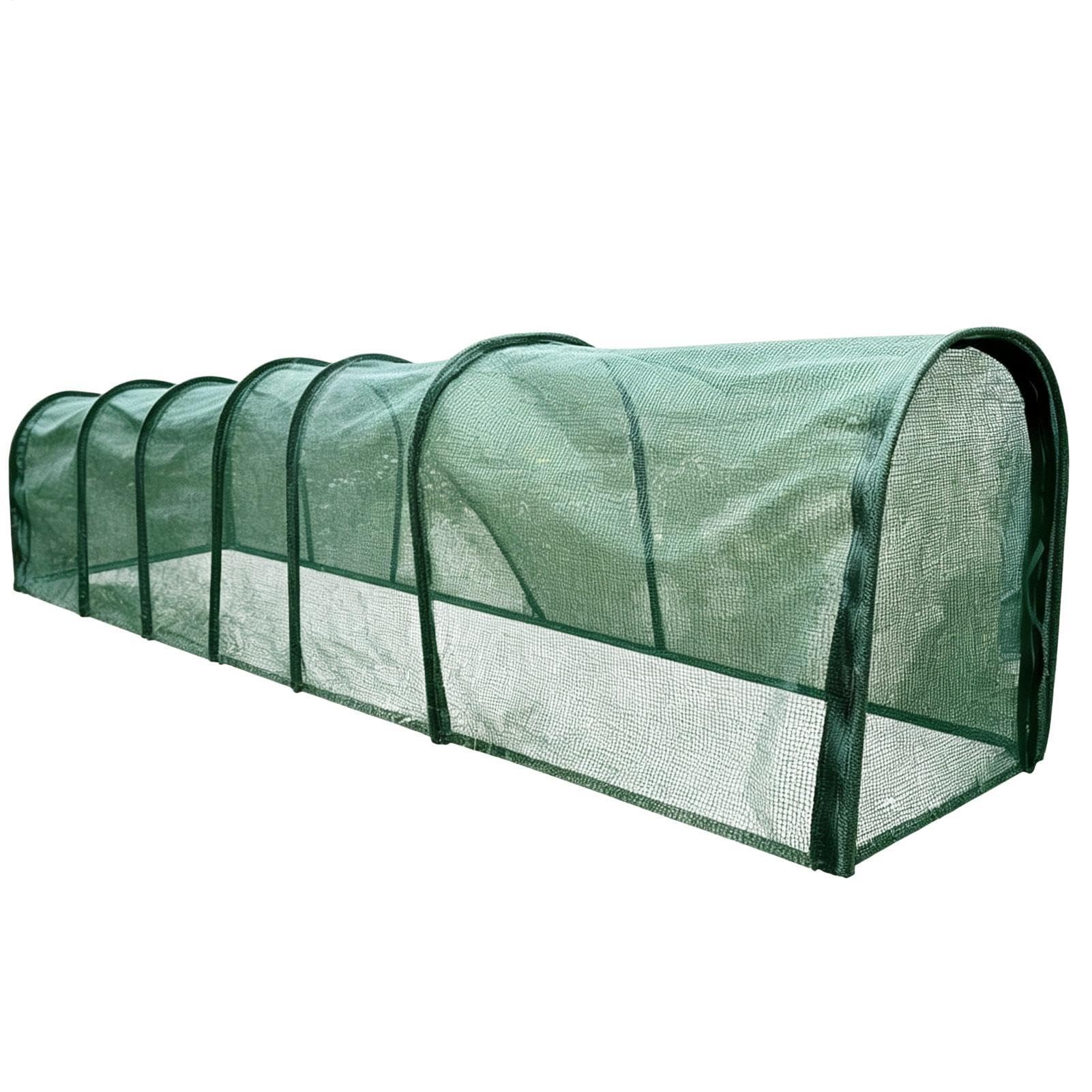 Gallinero con Corral Caseta Puerta Larga Plegable Desmontable | Túneles Malla Sombra Gallinas Jardín para Pato Conejo Aves Interior Exterior Jardín Patio Granja Césped