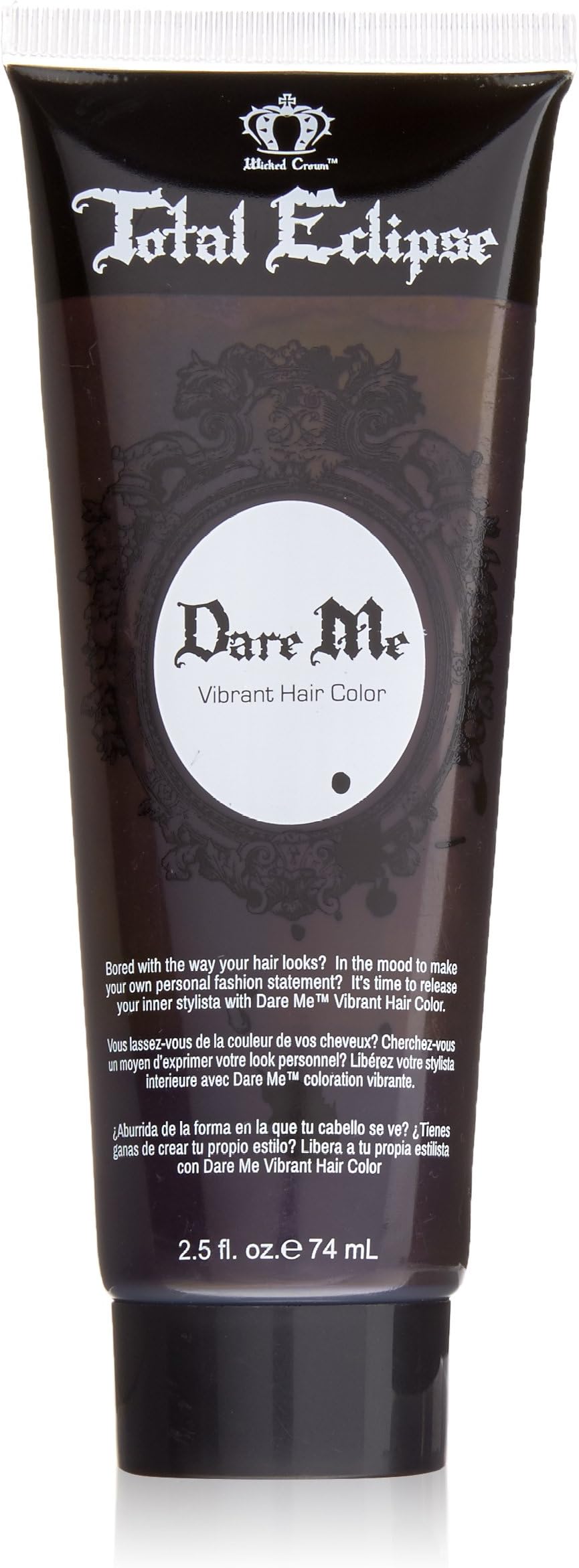 Dare Me Vibrant Hair Color Gel, Total Eclipse, 2.5 Fluid Ounce