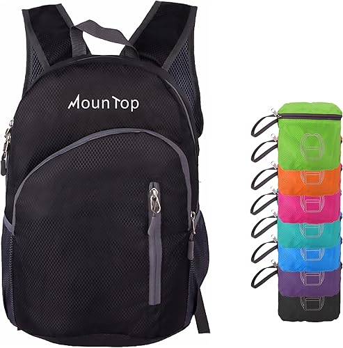 MounTop Mochila resistente al agua plegable ligera al aire libre para viajes senderismo equitación