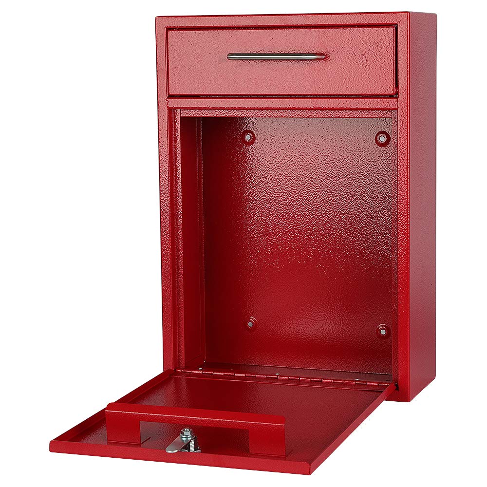 KYODOLED Steel Key Lock Mail Boxes Outdoor,Locking Wall Mount Mailbox