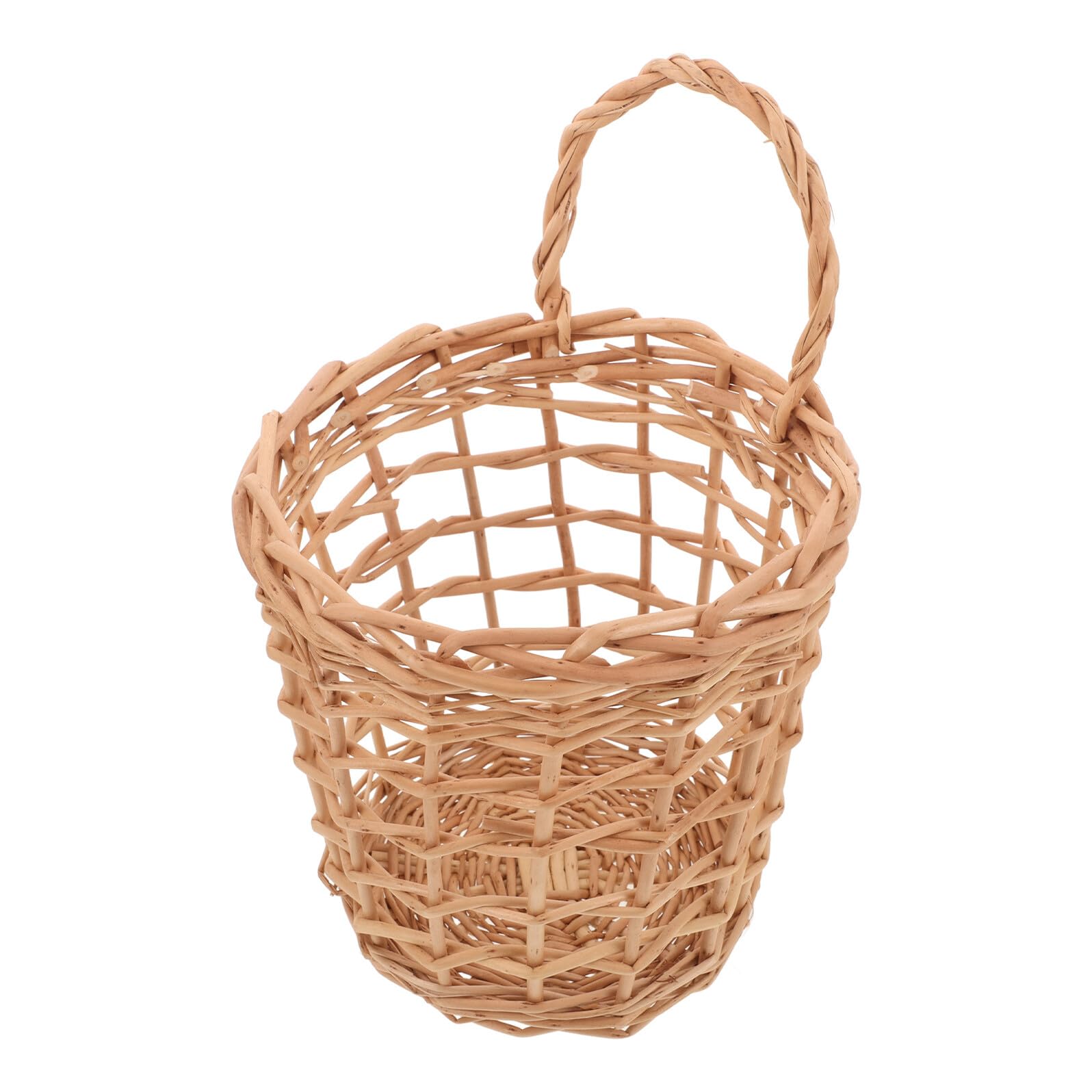 Cesta colgante tejida de mimbre natural KICHOUSE para guardar ajo y verduras en la cocina