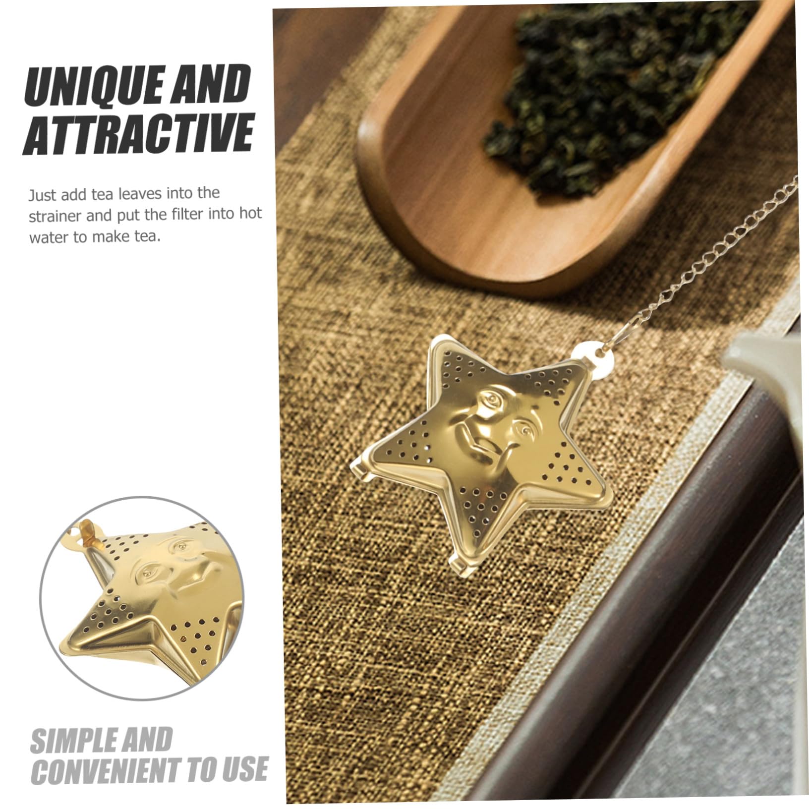 2 Pièces Infuseur à Acier Inoxydable Passoire Pratique Filtre Alimentaire Réutilisable Design Unique pour Infuser de Thé