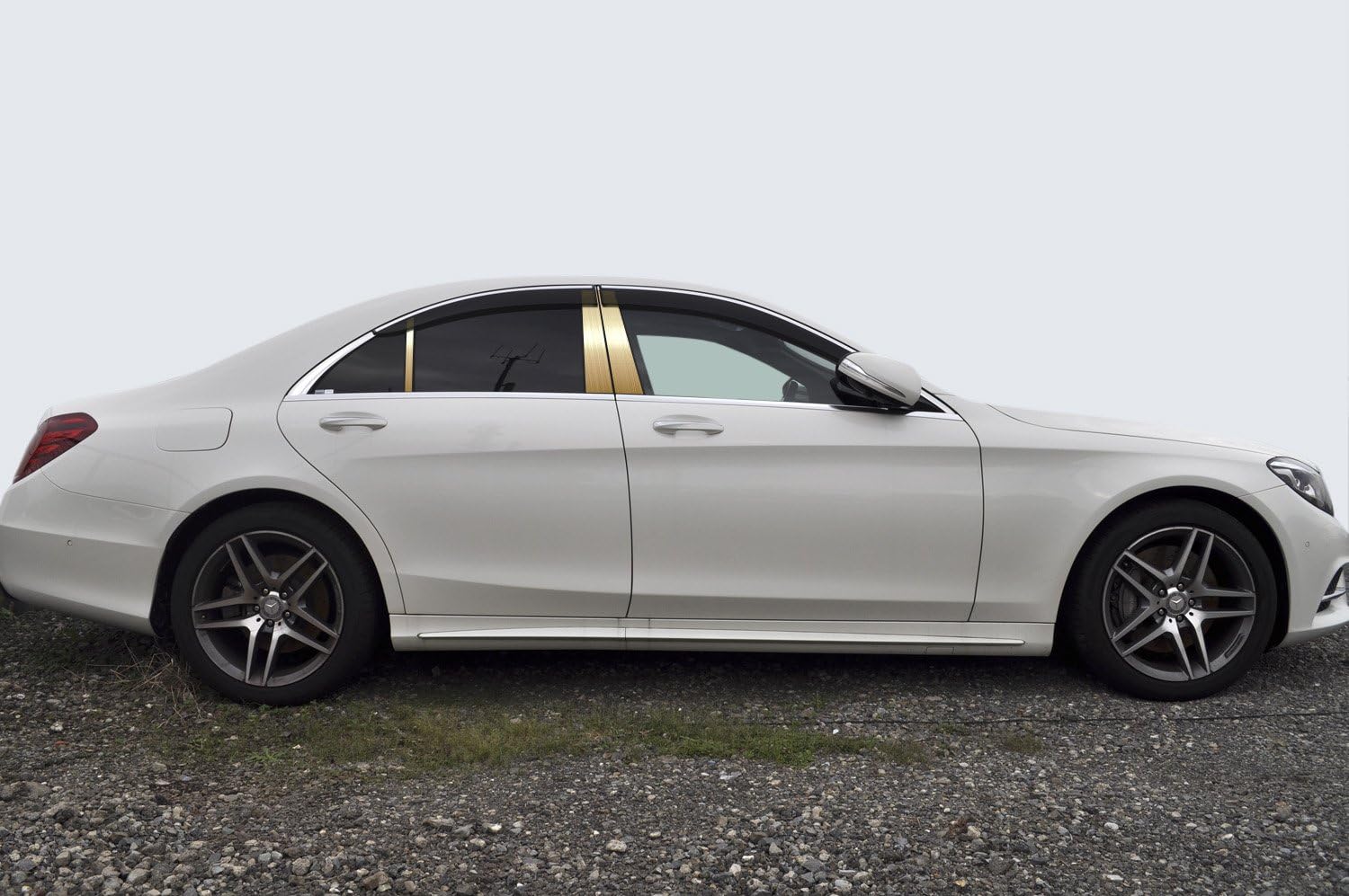 W222ベンツ ステンレスピラーヘアラインゴールド 5 Off