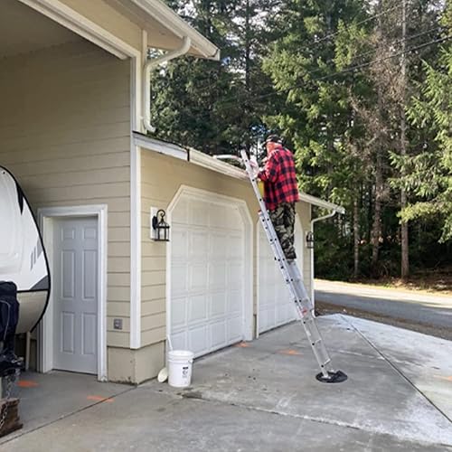 Miniatura 2 de Estabilizador de escalera,Estabilizador de separación de escalera para canalón de techo,Escalera de extensión de acero resistente para reparación y