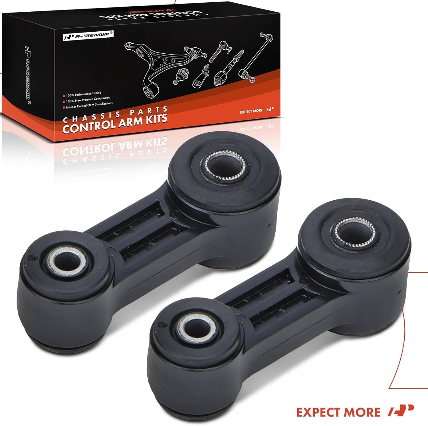 A-Premium 2 x Front Sway Bar Links Stabilizer Bar Links, Compatible with Subaru Outback 2000-2004, Forester 1998-2002, Impreza 1993-2007, Legacy 1990-2004, Baja 2003-2006 & Saab 9-2X 2005-2006