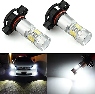 JDM ASTAR 2520 Lumens Extremely Bright PX Chips 5202 5201 LED Fog Light Bulbs with Projector for DRL or Fog Lights, Xenon White - coolthings.us