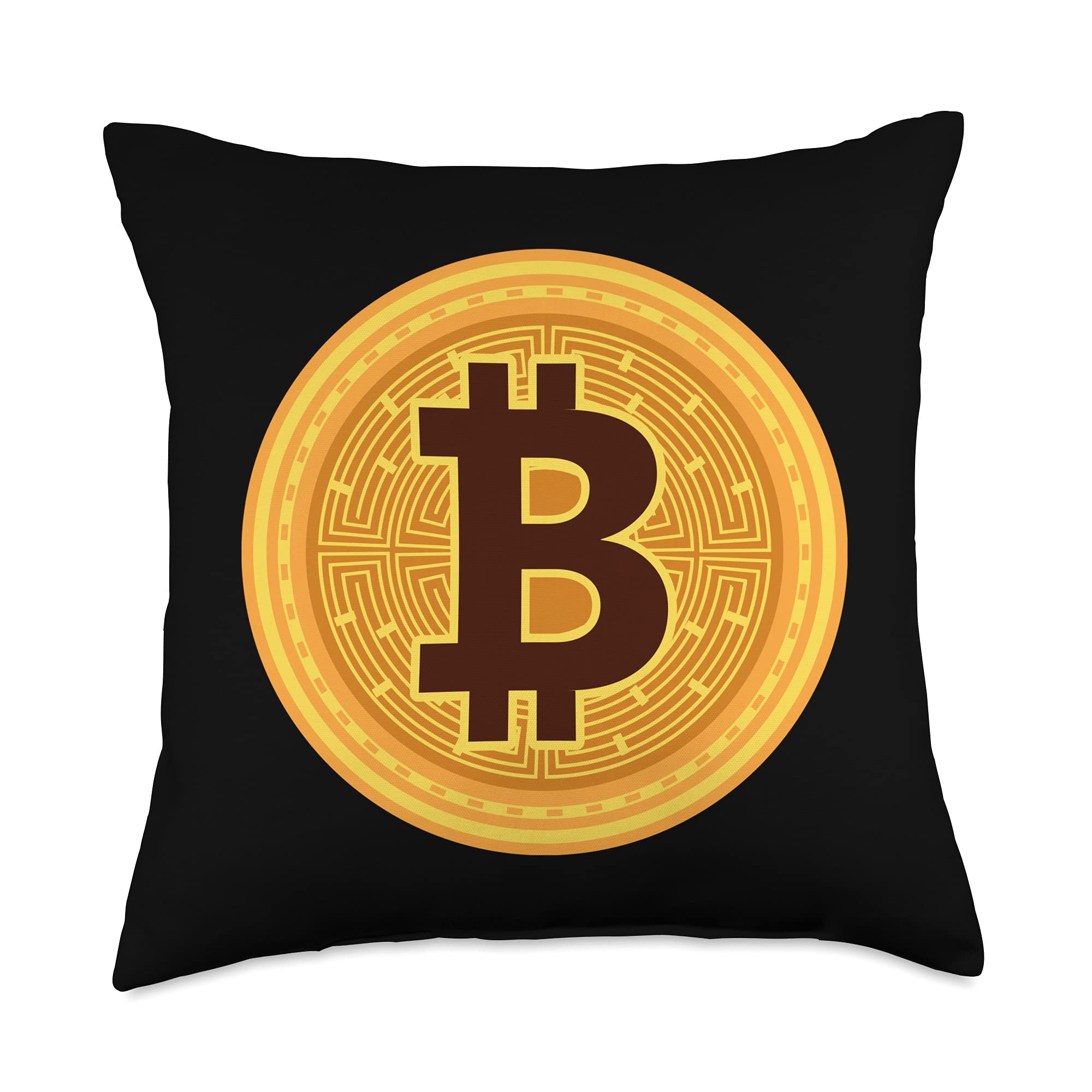 Amazon.com: BTC Ticker Symbol Bitcoin Cryptocurrency Throw Pillow : Home &  Kitchen