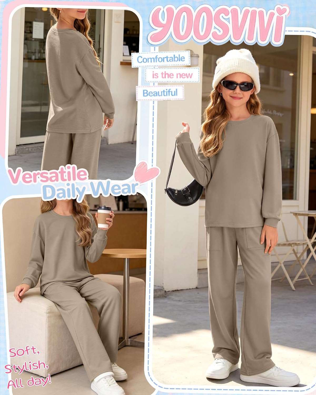 Girls 2 Piece Fall Winter Outfit Kid Clothes