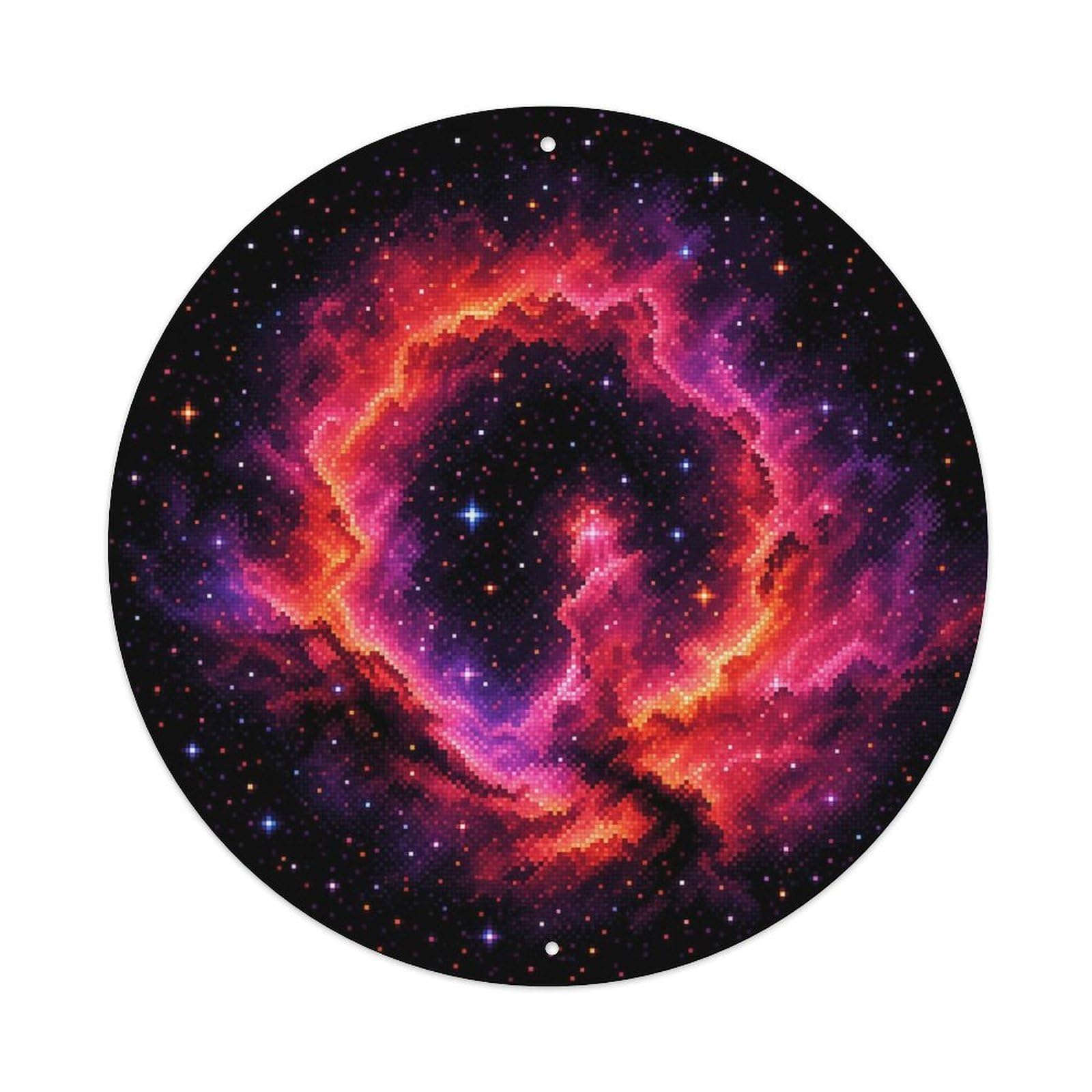 Odgynaw 8X8inch(20X20cm) M17 Inspired Cosmic Cloud Astronomy Study Orbit Starry Sky Metal Tin Sign