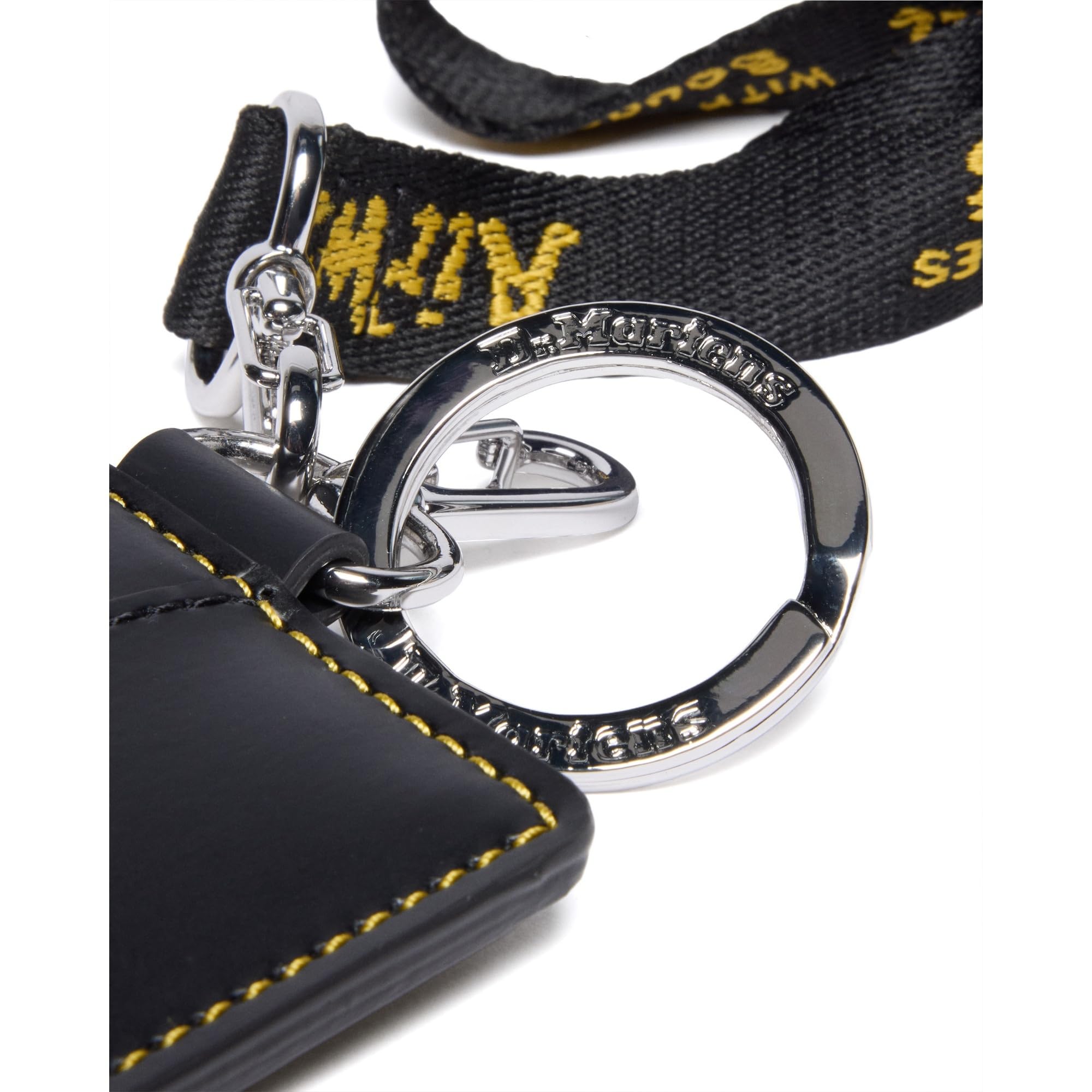 Dr. Martens Kartenhalter, glattes Leder, Schwarz, Einheitsgröße, klassisch