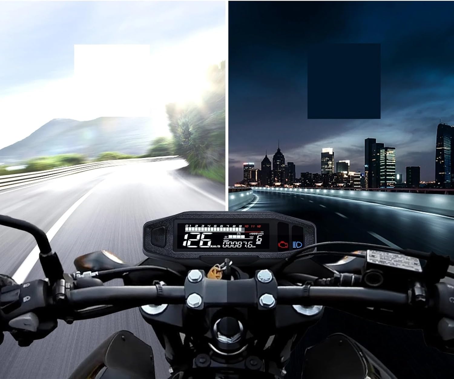 Odometer Speedometer Motorcycle Speedometer Dashboard Speedometer Oil Gauge Tachometer Odometer Turn Signal Light Indicator