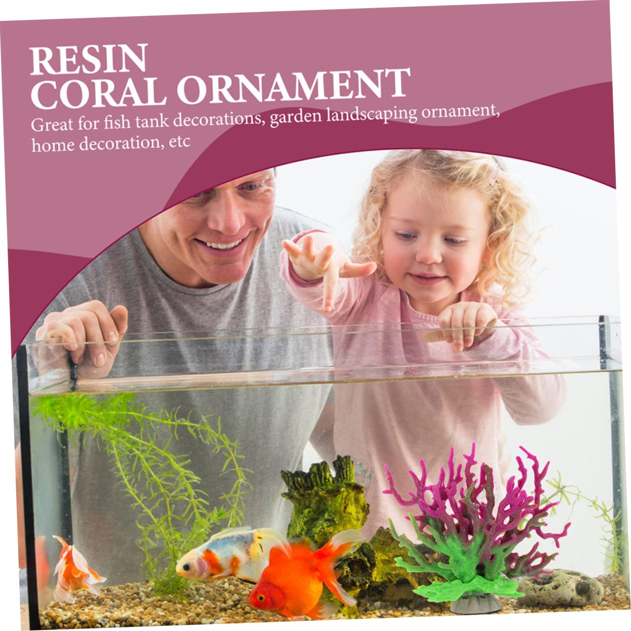 Kisangel 4stücke Dekorative Korallen Für Aquarien Künstliche Korallenbaum-Dekoration Geeignet Für Meerwasser-Aquarium Perfektes Zubehör Für Kreative Aquarienlandschaften Pflegeleicht
