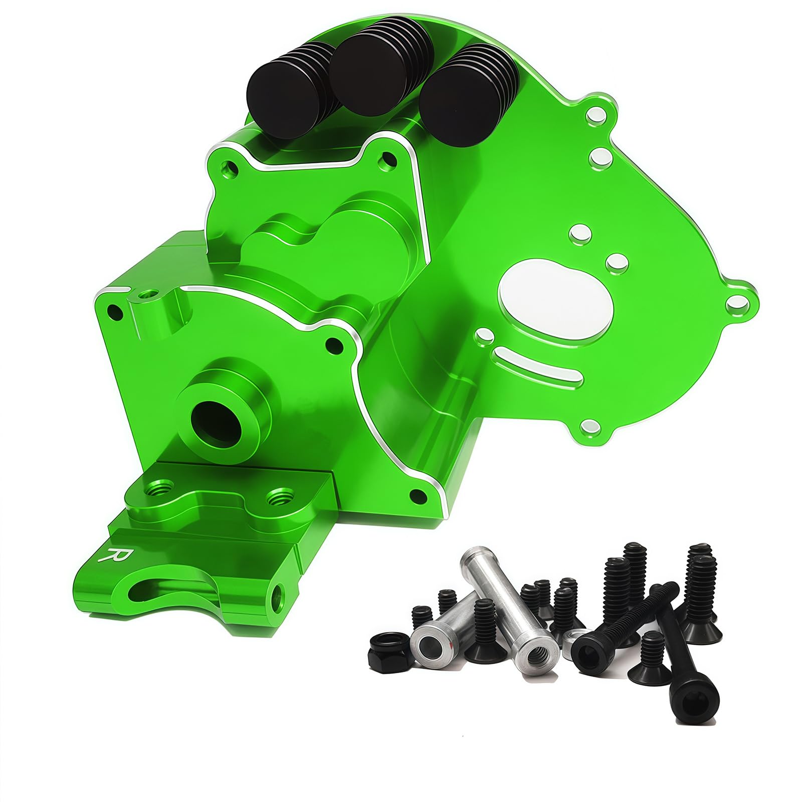 Aluminum Gearbox/Transmission Case with Motor Plate Upgrade Parts Fit for 1/10 Traxxas 2WD Slash/VXL Rustler/VXL Stampede/VXL Bandit/VXL RC Car,
