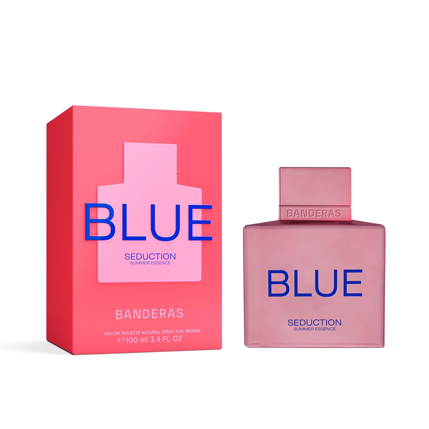 Banderas Perfumes - Blue Seduction Summer Essence - Eau de Toilette for Women - Long Lasting - Bright and Sensual Fragrance - Ideal for Day Wear - 3.4 Fl Oz