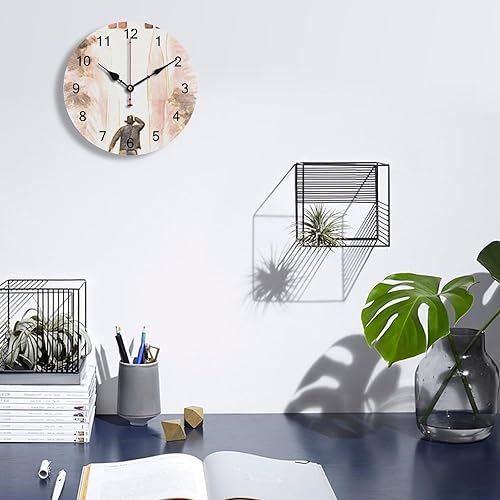 Miniatura 3 de Indiana-Jones 5 bocetos y dibujos a lápiz de colores ERICC reloj de pared silencioso funciona con pilas, moderno reloj de pared redondo de estilo
