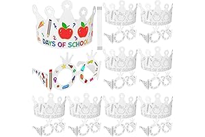 100th Day of School Craft Crowns and Glasses Coloring Kit