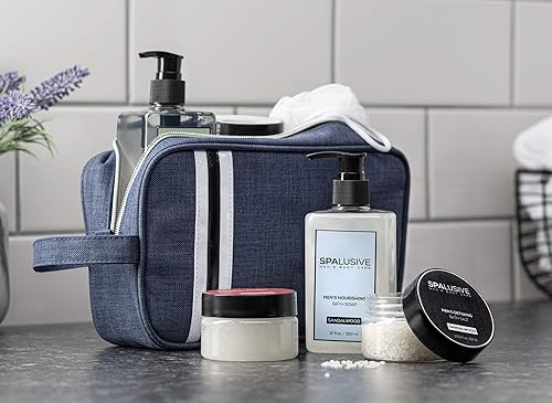 Miniatura 6 de Juego de regalo de spa de lujo para hombres, cesta de regalo natural para hombres, gran regalo para chicos para vacaciones, cumpleaños, escuela