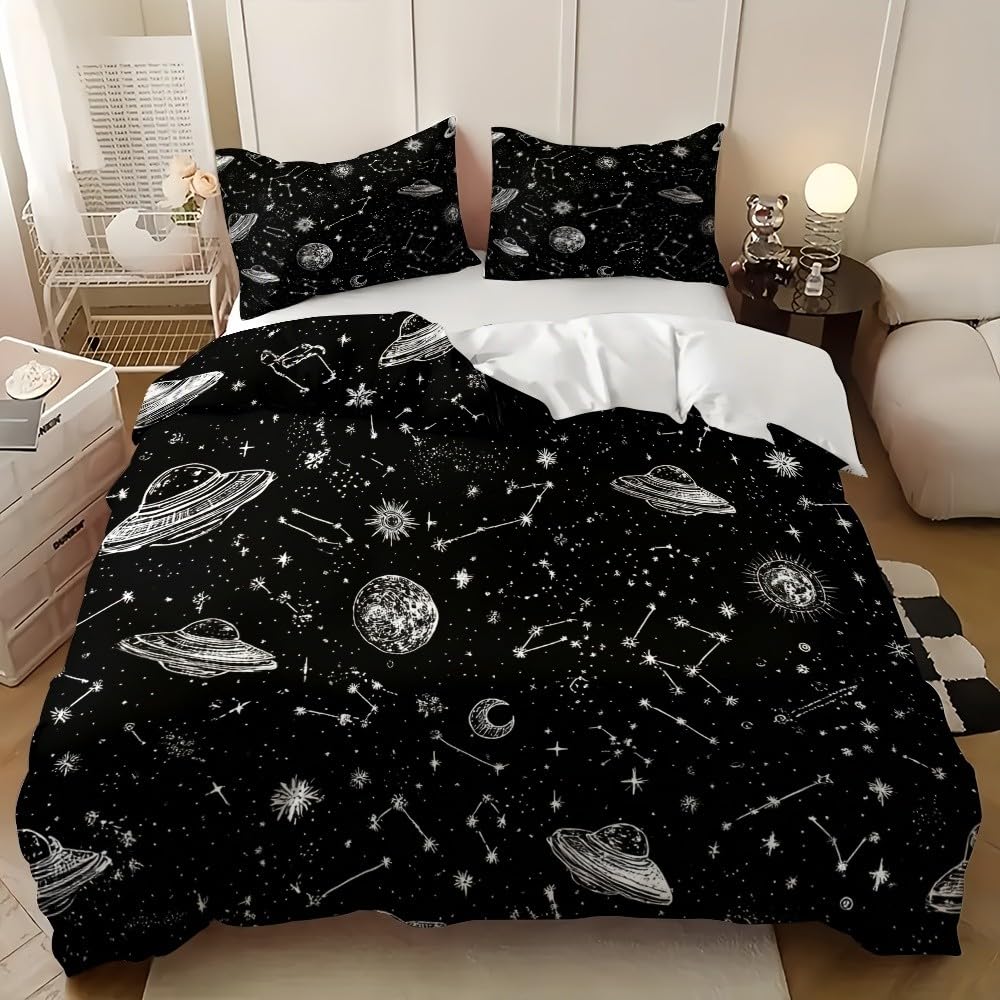 Housse de couette 140x200 cm galaxie ado : le cadeau idéal pour décoration de chambre