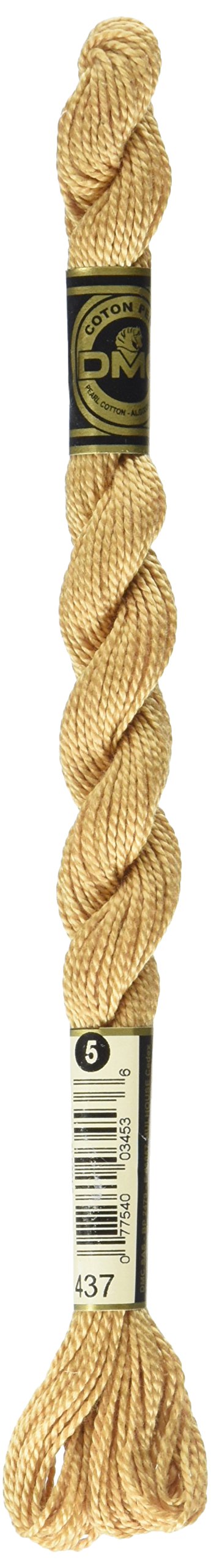 DMC 115 5-437 Pearl Cotton Thread, Light Tan, Size 5