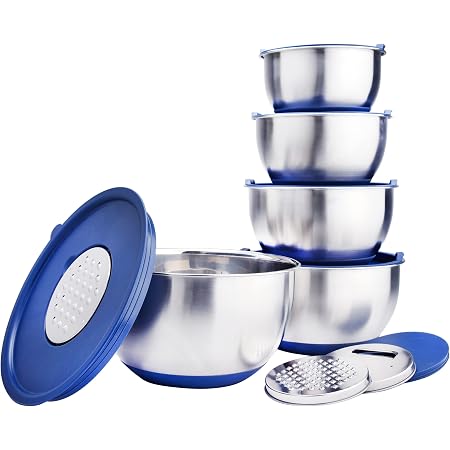 TeamFar Mixing Bowls Set of 7, Stainless Steel TeamFar Mixing Bowls Set of 7, Stainless Steel