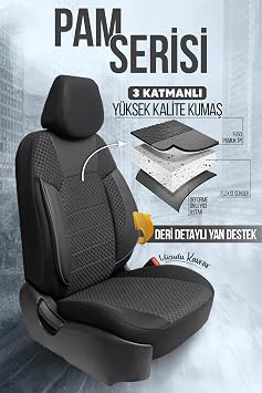 PAM Serisi Oto Koltuk Kılıfı (Siyah)