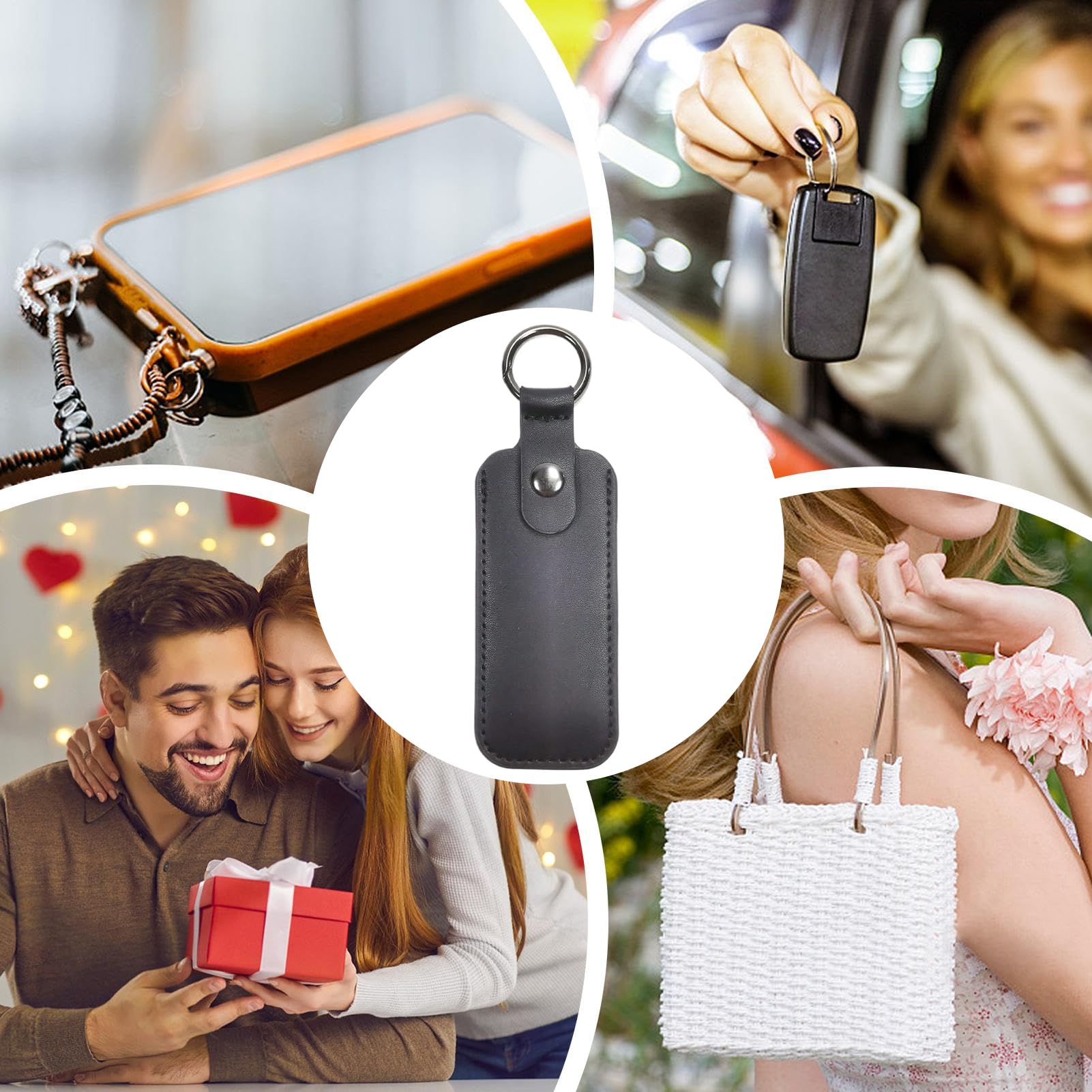 Custodia per trasmissione flash: borsa portaoggetti USB in pelle artificiale con cerniera, organizer compatto per chiavette di memoria e elettronici, supporto da viaggio portatile per zaino