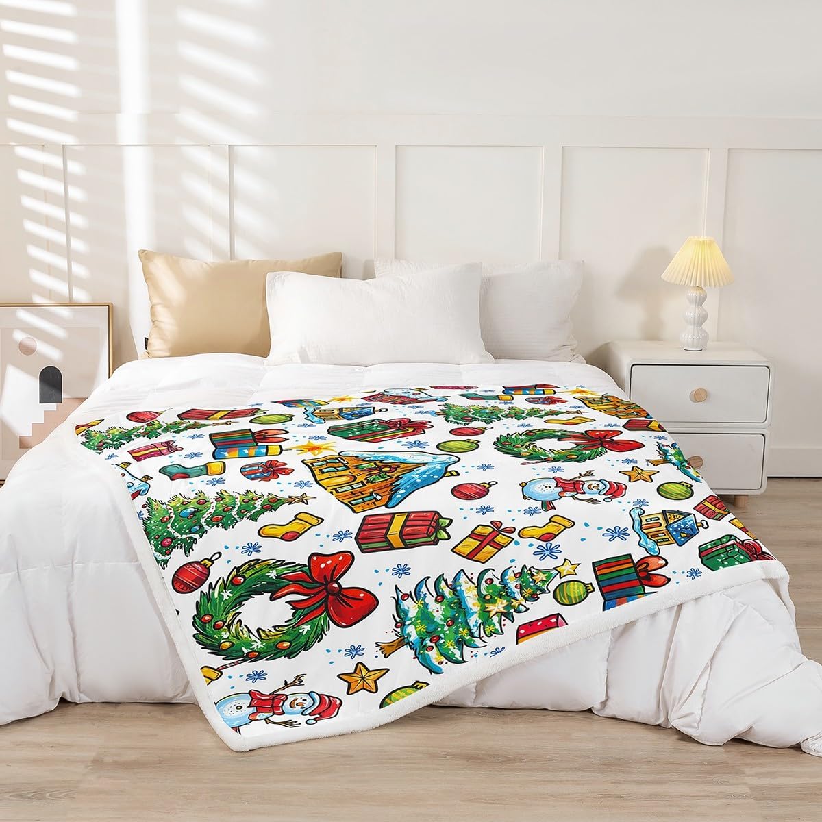 Pink Nutcracker Throw Blanket,Xmas Snowflake Romantic Noble Bed Blanket for Girls Women,Merry Christmas Fleece Blanket,Pink Dreamy Fuzzy Blanket,Twin Size (60 x 80 Inches)