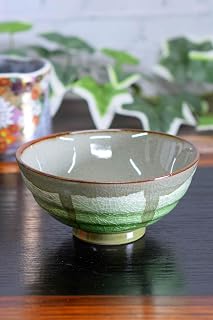 和座の蔵 时尚 日式餐具 九谷烧 饭碗 银彩 绿色 生日礼物 庆祝 古稀庆祝 喜寿祝贺 伞寿贺礼 礼物 礼品