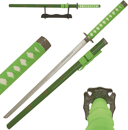 Vista 14 de Snake Eye Tactical Espada samurái katana de dos tonos con soporte de espada gratis BLD