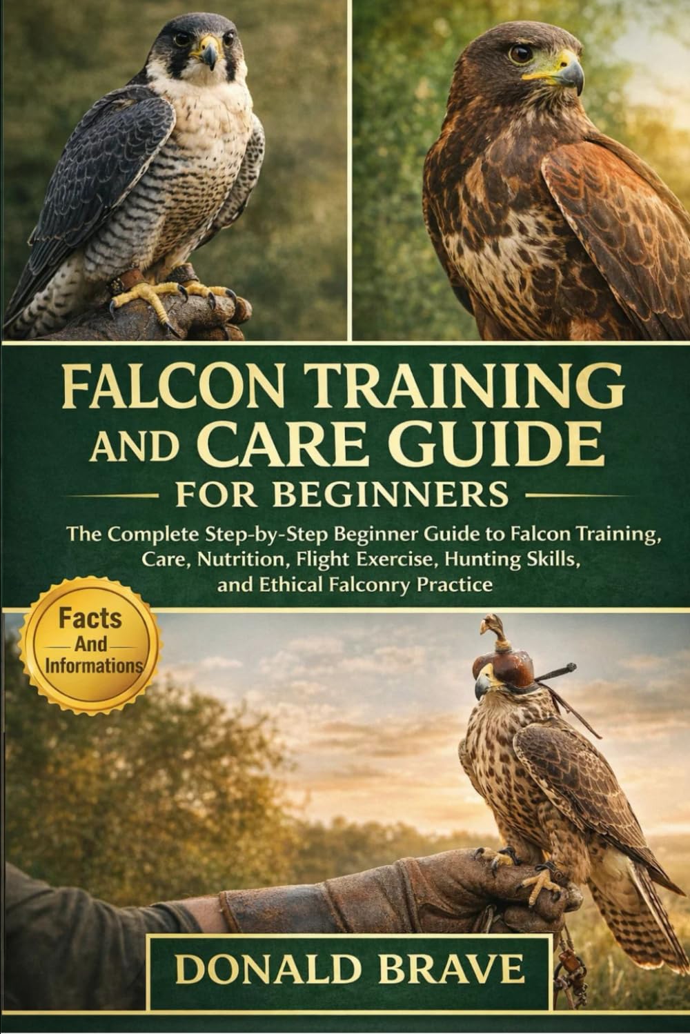 FALCON TRAINING AND CARE GUIDE FOR BEGINNERS: The Complete Step-by-Step Beginner Guide to Falcon Training, Care, Nutrition, Flight Exercise, Hunting Skills, and Ethical Falconry Practice.