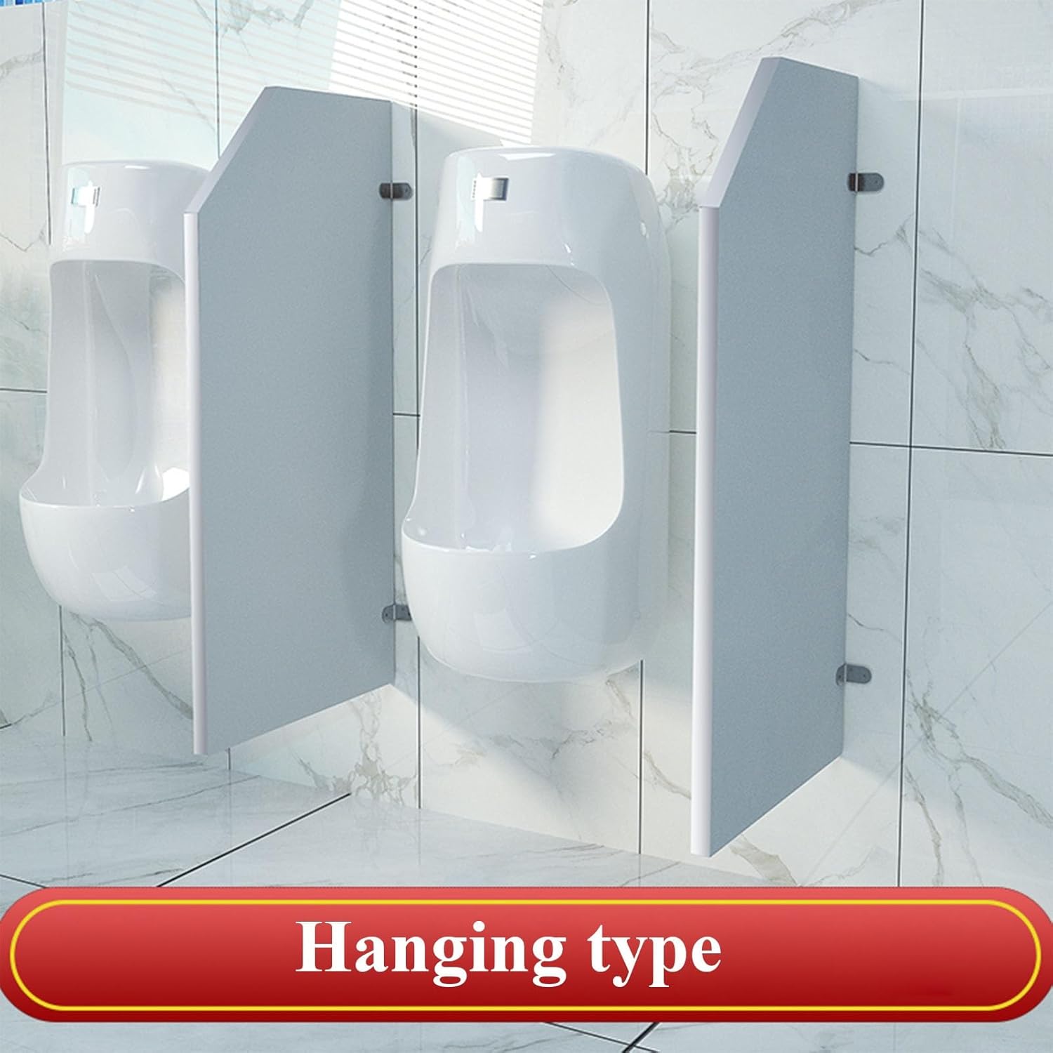 Men's Urinal Privacy Screen Partition Divider Panel, Durable Toilet Partition for Enhanced Privacy in Public Restrooms, Solves Privacy Concerns with Sturdy Design