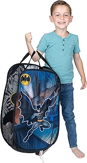 FrancoKids Room Collapsible Storage Bin Pop Up Hamper, One Size, Batman