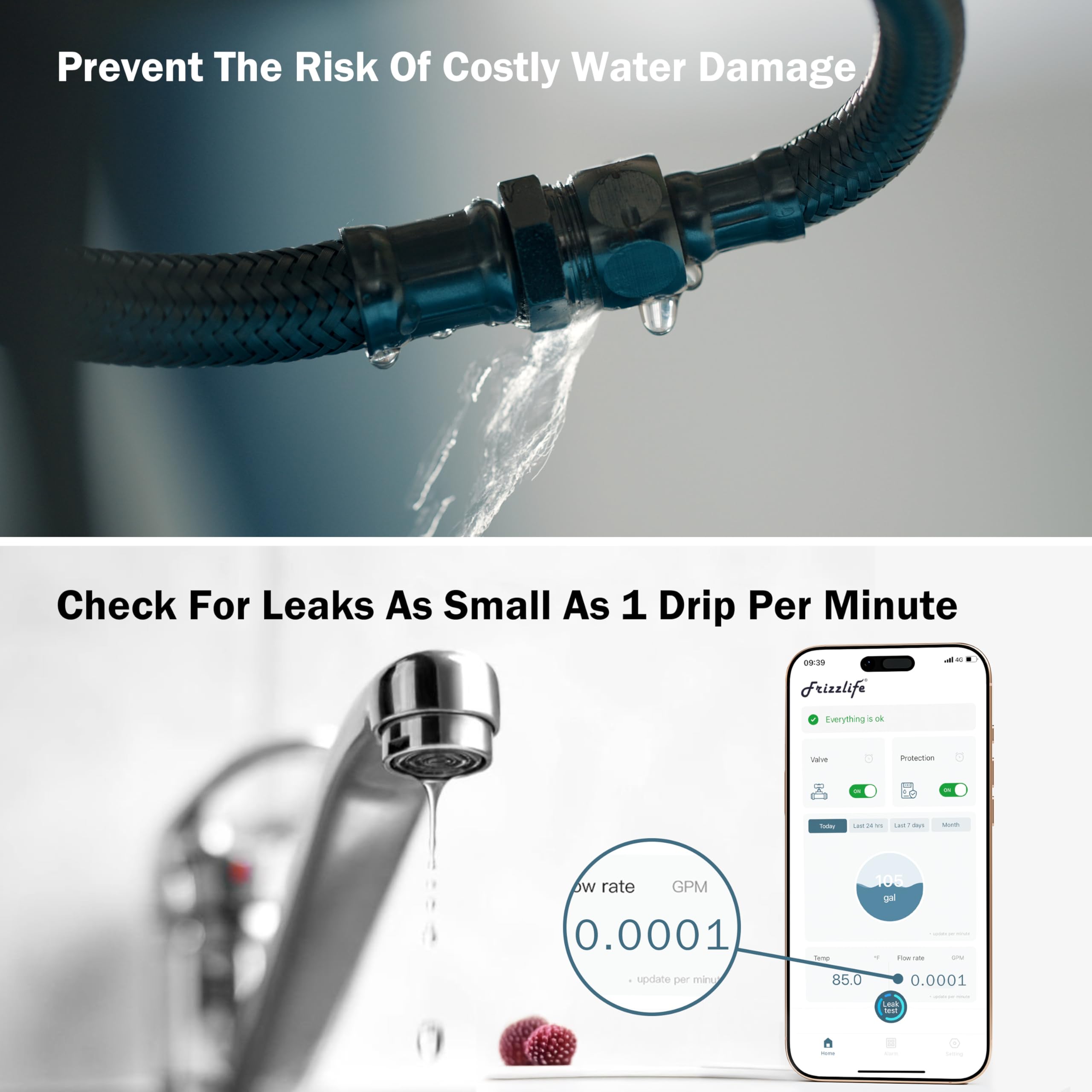 GoveeLife Smart Water Leak Detector 2 with 1968ft Ultra-Long Range, 6 Pack | WiFi Water Sensor with SMS/Email/APP Push and Sound Alarm, 5-Year Battery Life, IP66, Suitable for Home, Basement, Kitchen product image 18