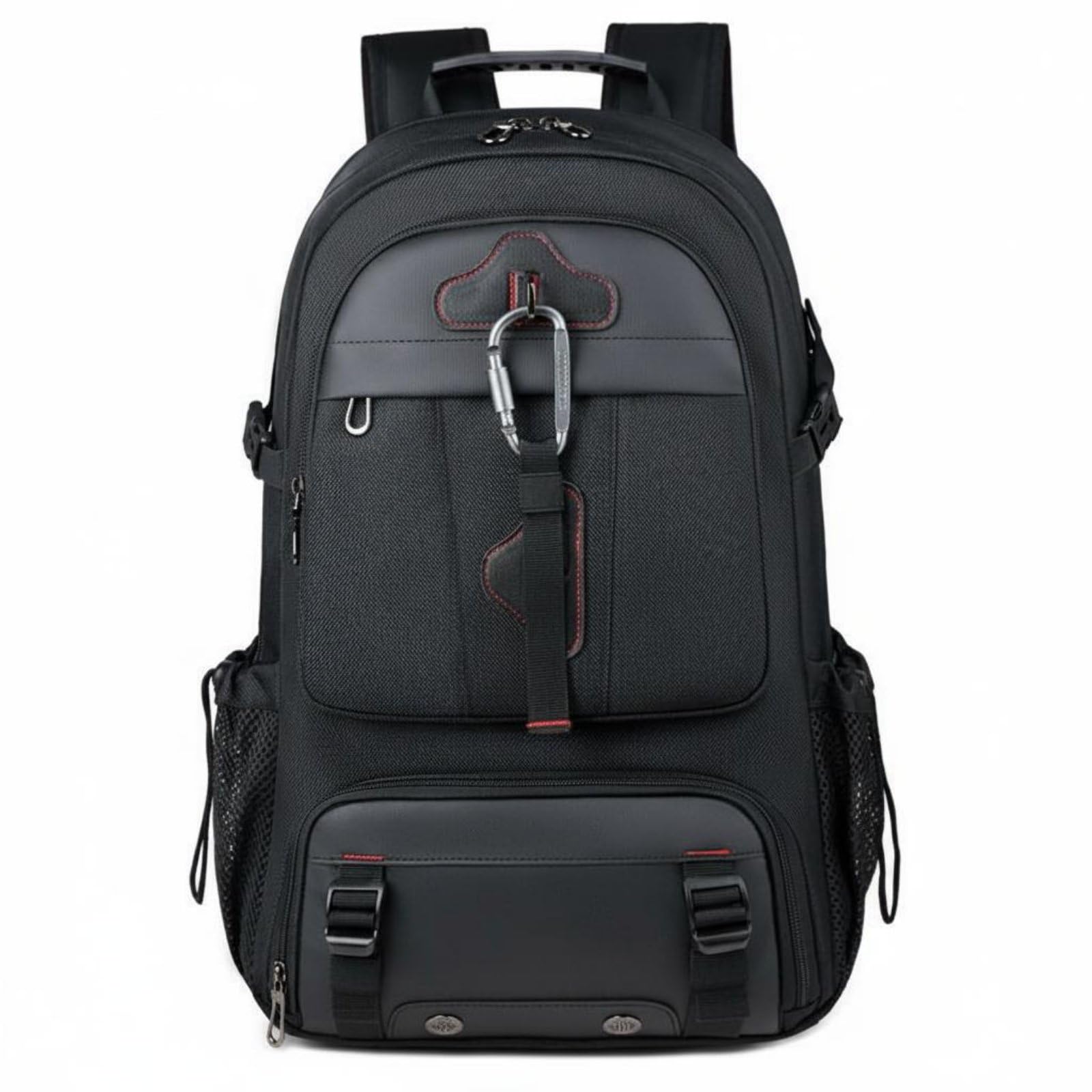 Baoblaze Mochila de Viaje Mochila Maletín Bolso con Compartimentos Separados para Electrónica y Ropa Funda Acolchada para Portátil de 16 Pulgadas Tela 1680D, Negro, Superventas+Mejorado