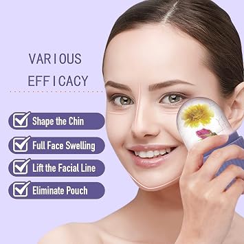 RoseFlower Ice Facial Roller, Ice Roller for Face Eyes Body, Reusable Ice Mold for Face Effectively Remove Puffiness, Reduce Pores, Sunburn Repair, Facial Beuty Care Tool - LeakProof #10