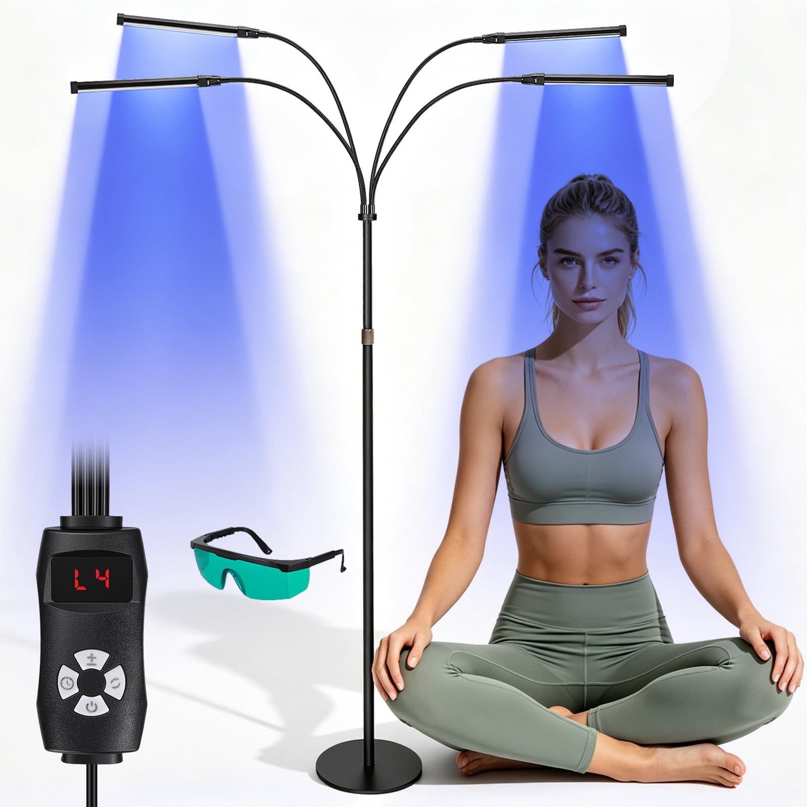 Bräunungslampe 60W Solarium für Zuhause Ganzkörper & Gesichtsbräuner