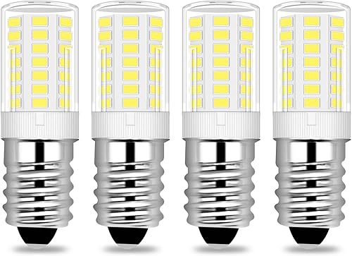 Miniatura 8 de Bombilla LED E14 blanca cálida 3000K equivalente a 4 W, 40 W, incandescente E14, bombillas de base de tornillo europea, 460 lúmenes, no regulables,