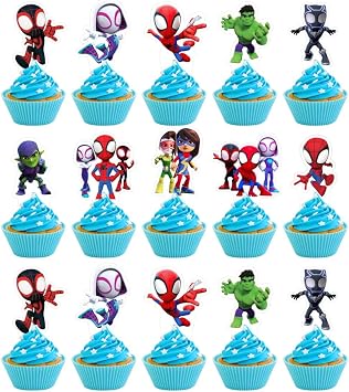 30pcs Friends Cake Decorations with 30pcs Cupcake Toppers Party Supplies for Kids Birthday Decorations