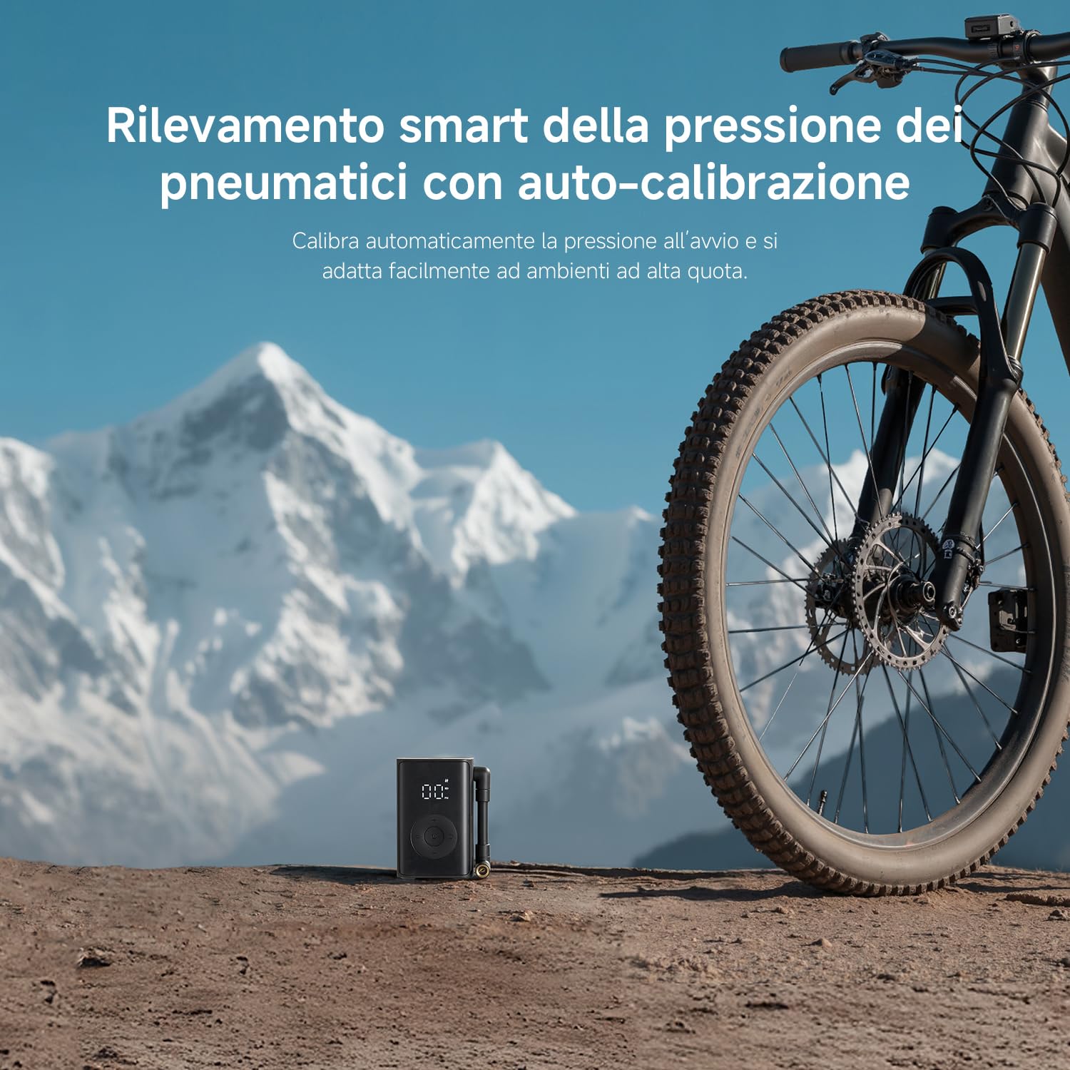 Xiaomi Mijia Compressore d'aria elettrico portatile compatto 150PSI Gonfiatore per pneumatici senza fili con schermo, luce LED Pompa d'aria per biciclette, moto, palloni, monopattini elettrici
