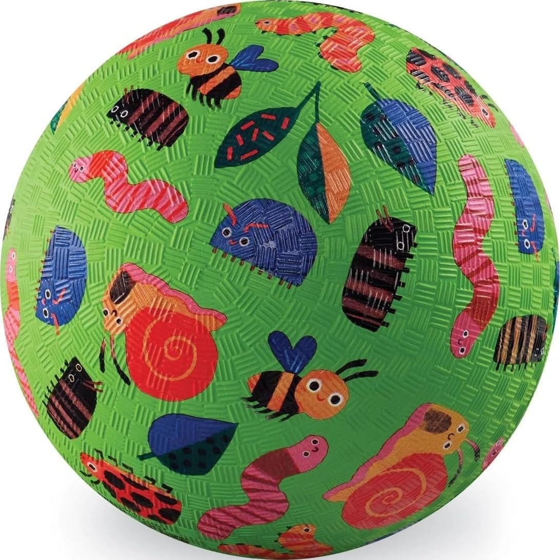 (New Jan) Crocodile Creek 13cm Playground Ball - Garden Friends (unit 3)
