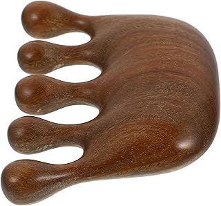 FOMIYES Massage Wooden Comb Scalp Massager Comb Scalp Massage Comb Natural Wood Comb Hair Comb for All Hair Types Beard Comb for Men Wooden Wide Tooth Comb Head Scraping Brush Spa