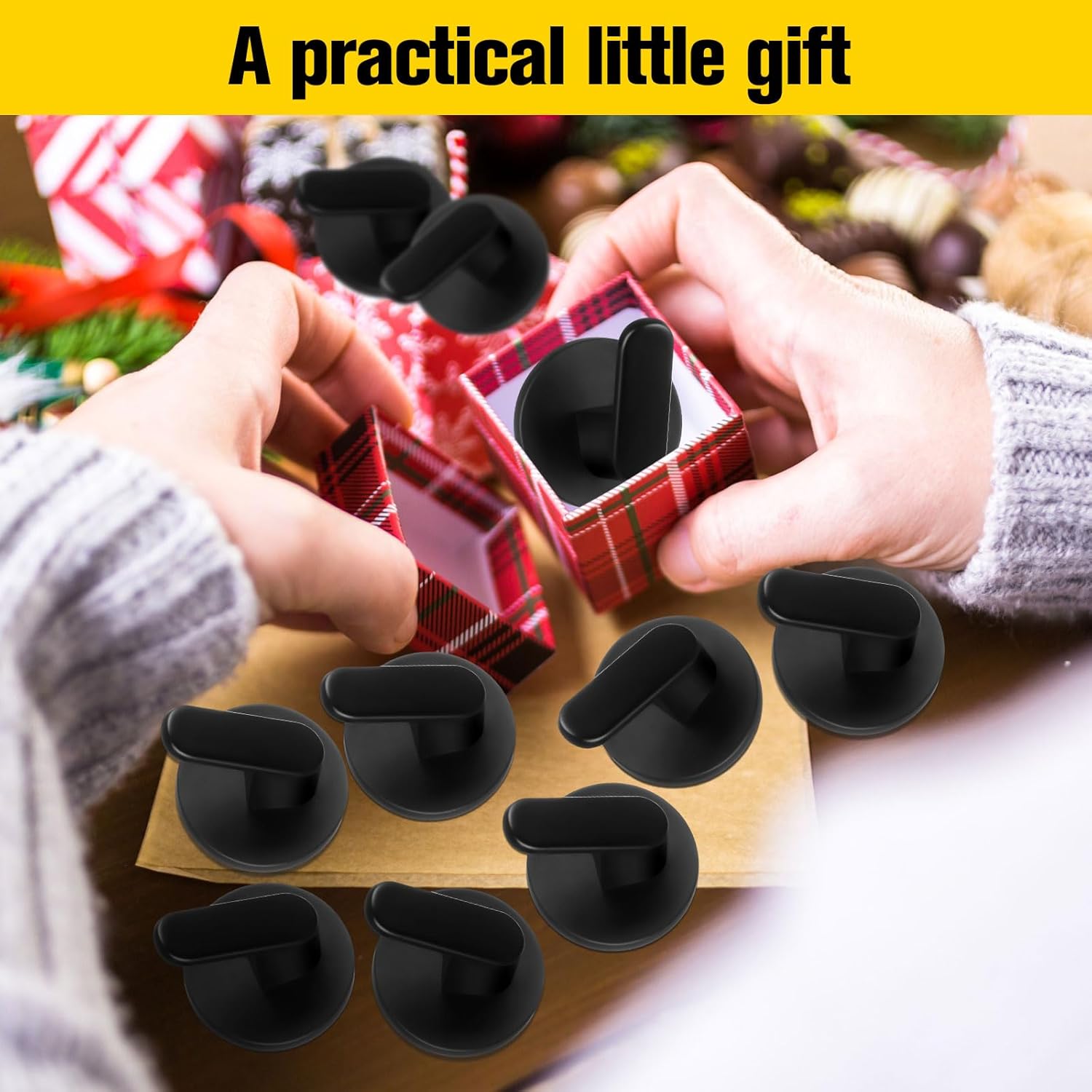 Kanayu 10 Pcs Magnetic Hooks Heavy Duty Magnetic Wreath Hanger, Magnet Tool Holder Garage Storage Tool Organizer Hanger for Refrigerator Kitchen Doors